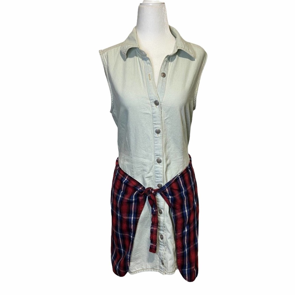 Evil Twin Grunge 90s Inspired Shirt Dress/Tunic XS
